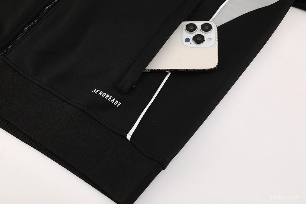 2025 Adidas Black Full Zipper Jacket + Long Pants