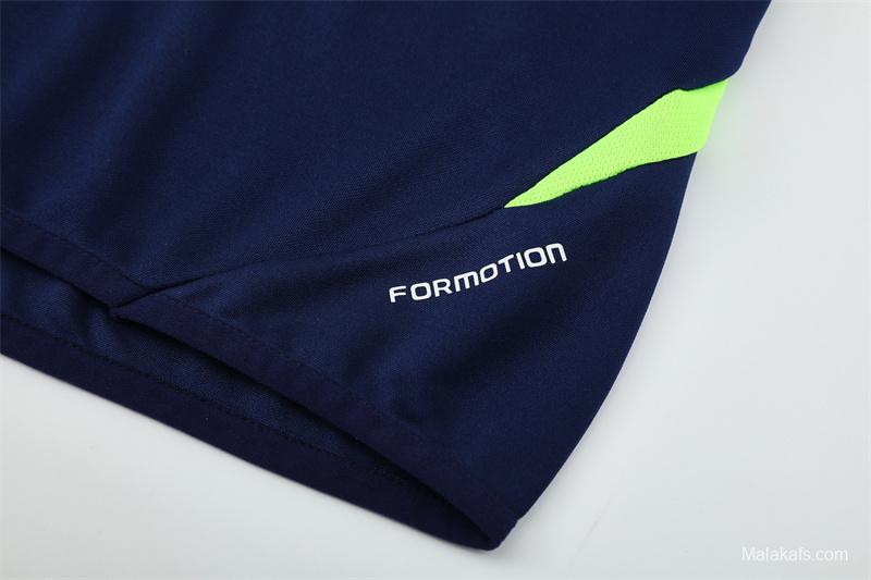 Retro 12/13 Real Madrid Royal Blue Half Zipper Jacket