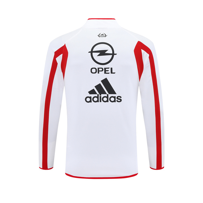 Retro 05/06 AC Milan White Half Zipper Jacket