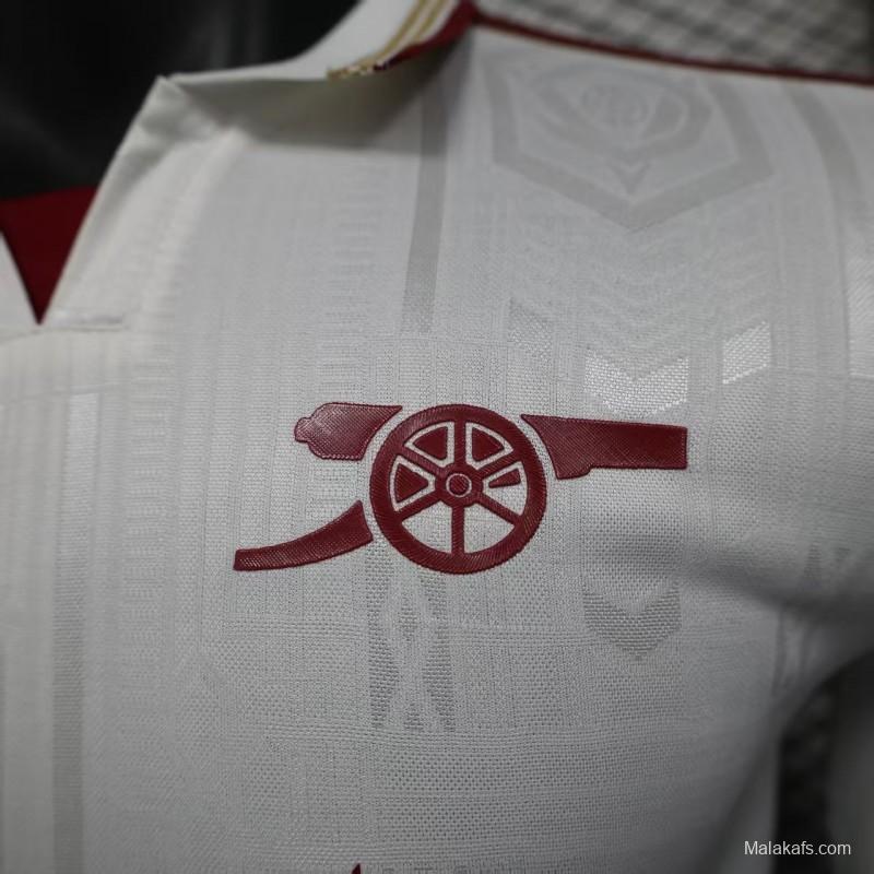 Player Version 25/26 Arsenal Third Long Sleeve White Jersey