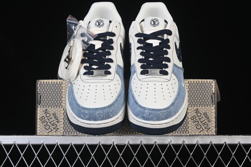Nike Air Force 1 '07 Low LV Collaboration Denim Patchwork Casual Sneakers - SC0601-556