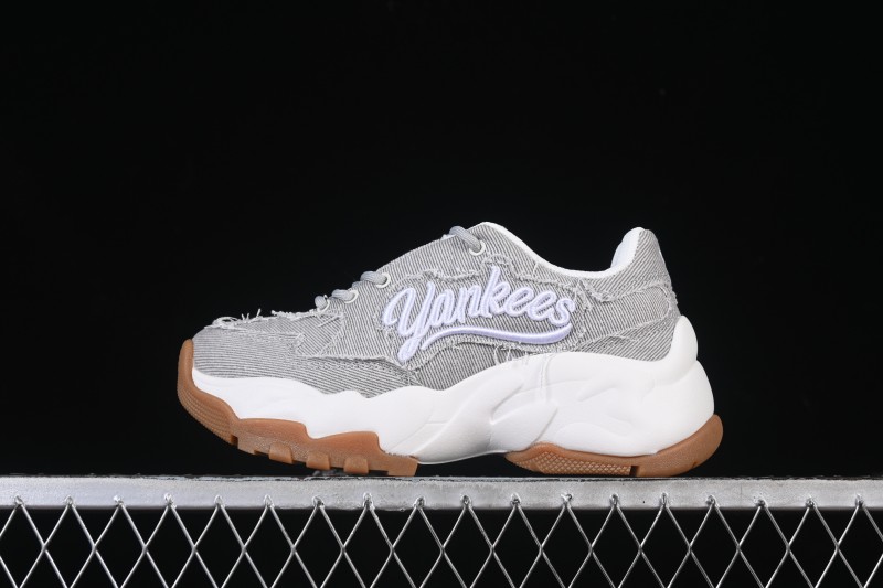 Adidas NY MLB Bigball Chunky Vintage Cursive Height-Increasing Platform Sneakers - 3ASHVT25N50GRL