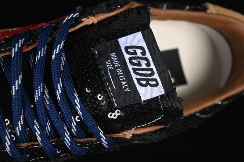 Golden Goose True Star Distressed Leather Sneakers - GGDB