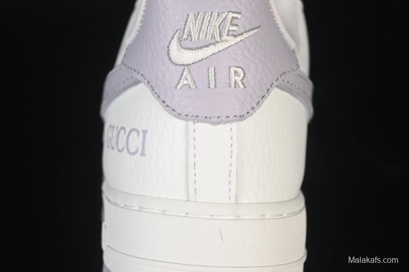 Nike Air Force 1'07 Low Gucci Collaboration White Light Brown Low-Top Casual Sneakers - YF9511-807