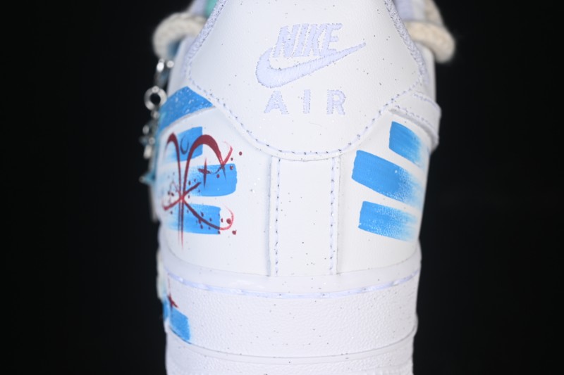 Nike Air Force 1 '07 Low Aries Hand-Painted Doodle Zodiac Series Casual Sneakers - 321-419