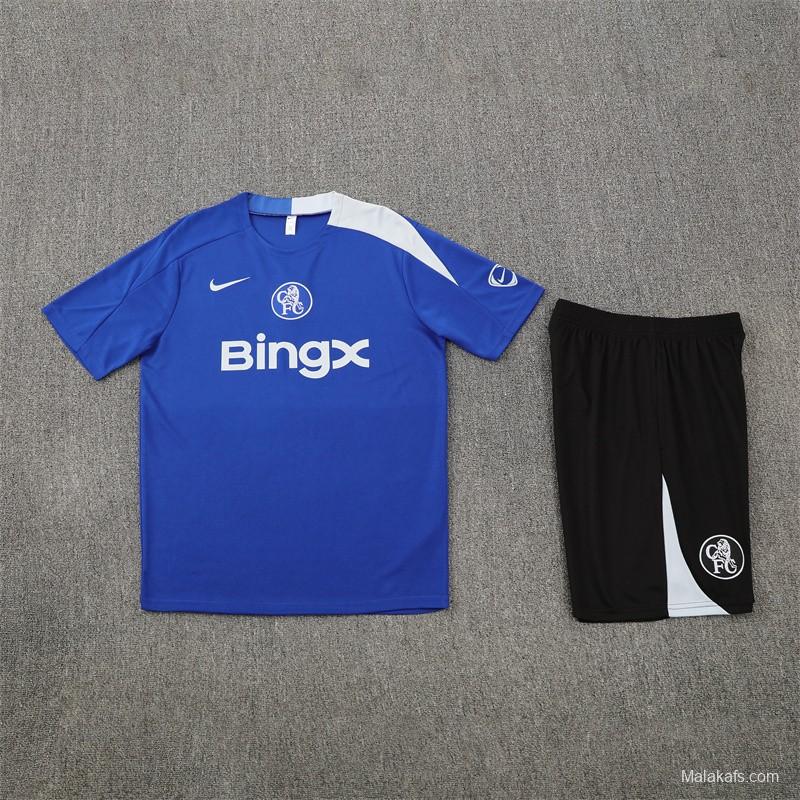 25/26 Chelsea Blue T90 with XS Short Sleeve+Soccer Shorts