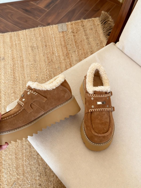 SugarSu Retro Snow Boots Platform Sole Casual Shoes - KFY00270