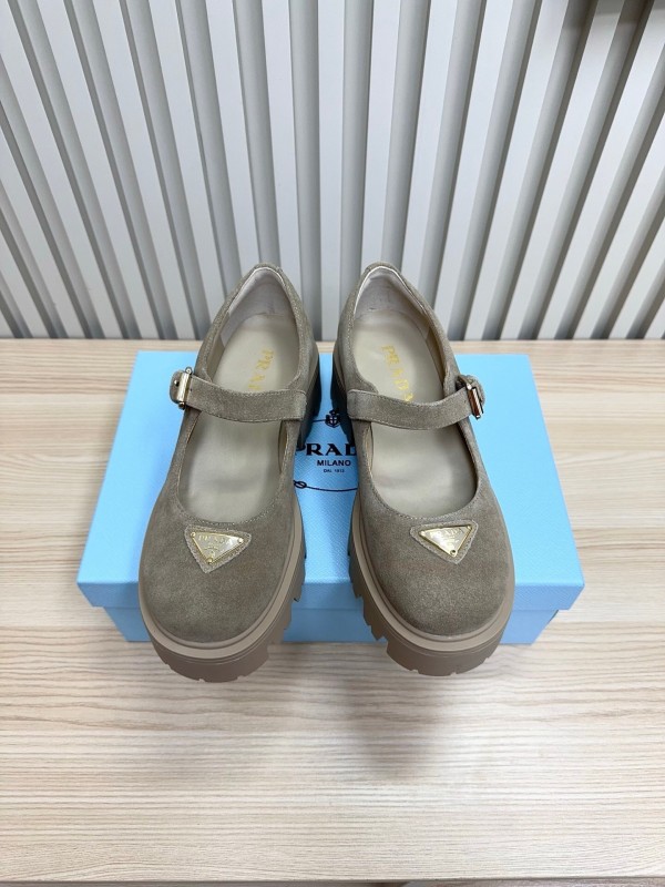 Prada 2025 SS Platform Mary Jane Shoes - LY00300