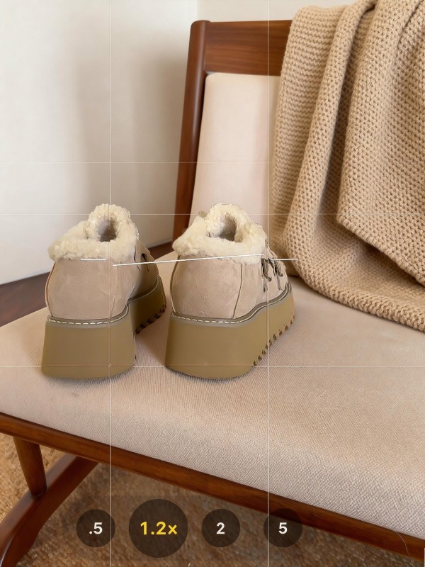 SugarSu Retro Platform Snow Boots Chunky Sole Casual Shoes - KFY00270
