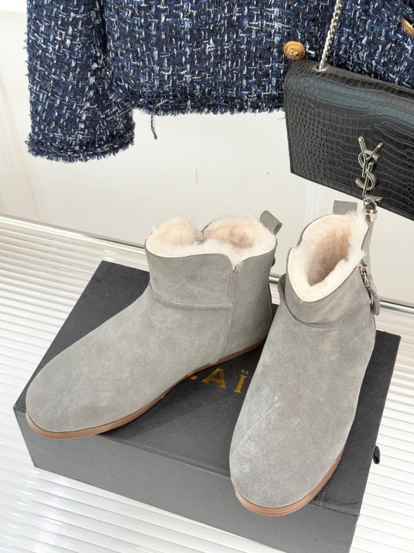 ALAIA Minimalist Side Zipper Retro Snow Boots - KFY00320
