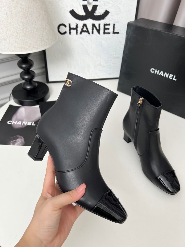 Chanel 2025 SS Double C Heel Fashion Boots - LY00370/LY00400