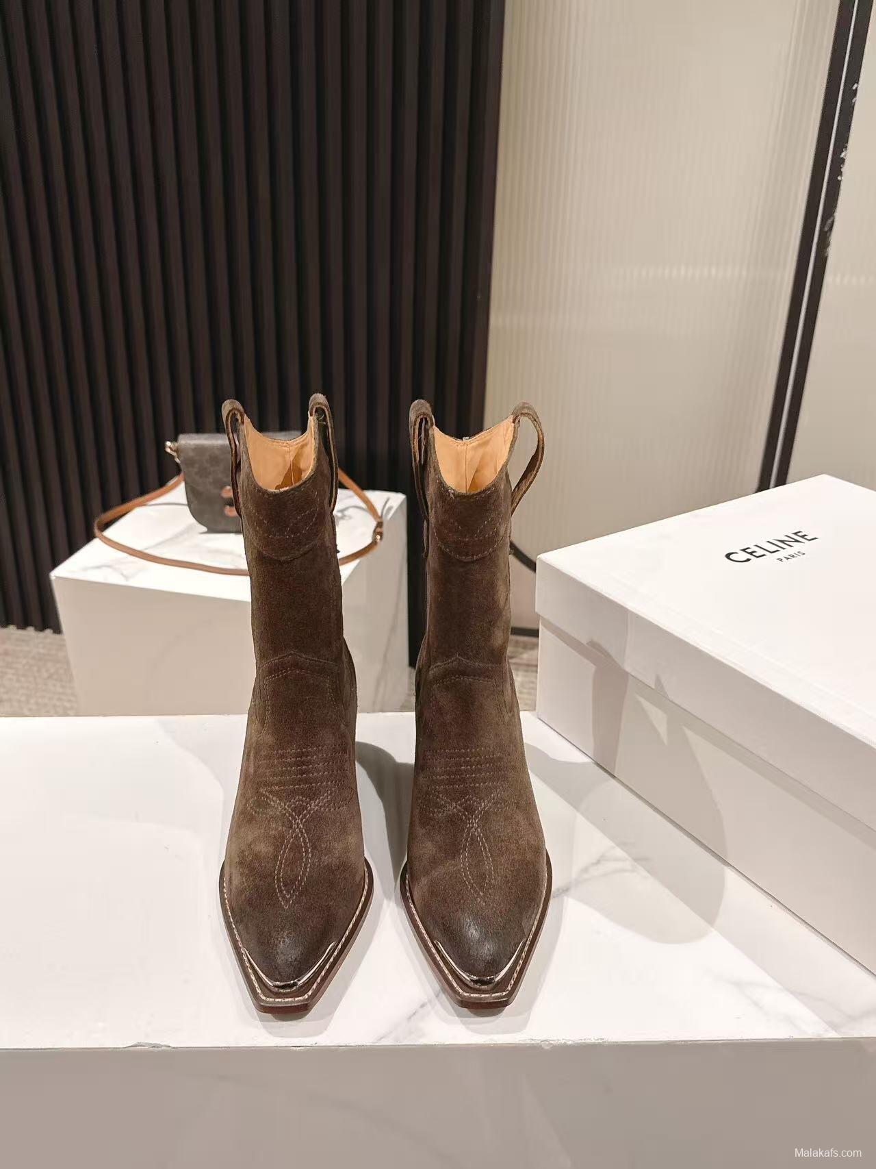 CELINE Fashion Boots 2025 SS Collection with Arch of Triumph Logo - LY00440