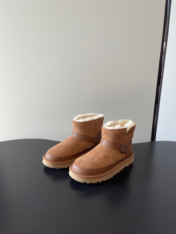 UGG 4512 Flat Buckle Ultra Wool Anti-Slip Snow Boots - AS00290