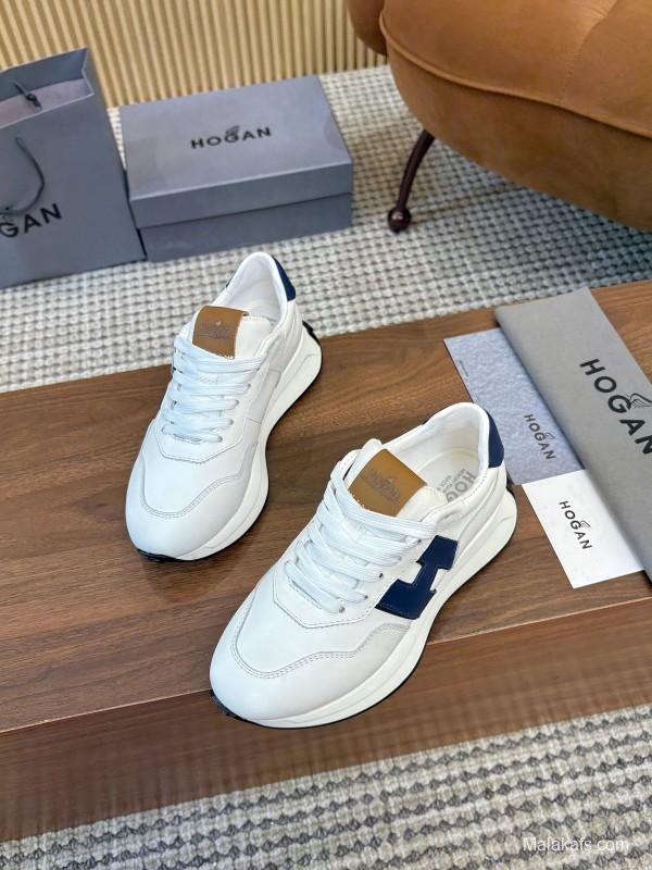 Hogan H-STRIPES Series Couple Thick Sole Dad Shoes Airship Shoes Casual Sports Shoes - AS00350