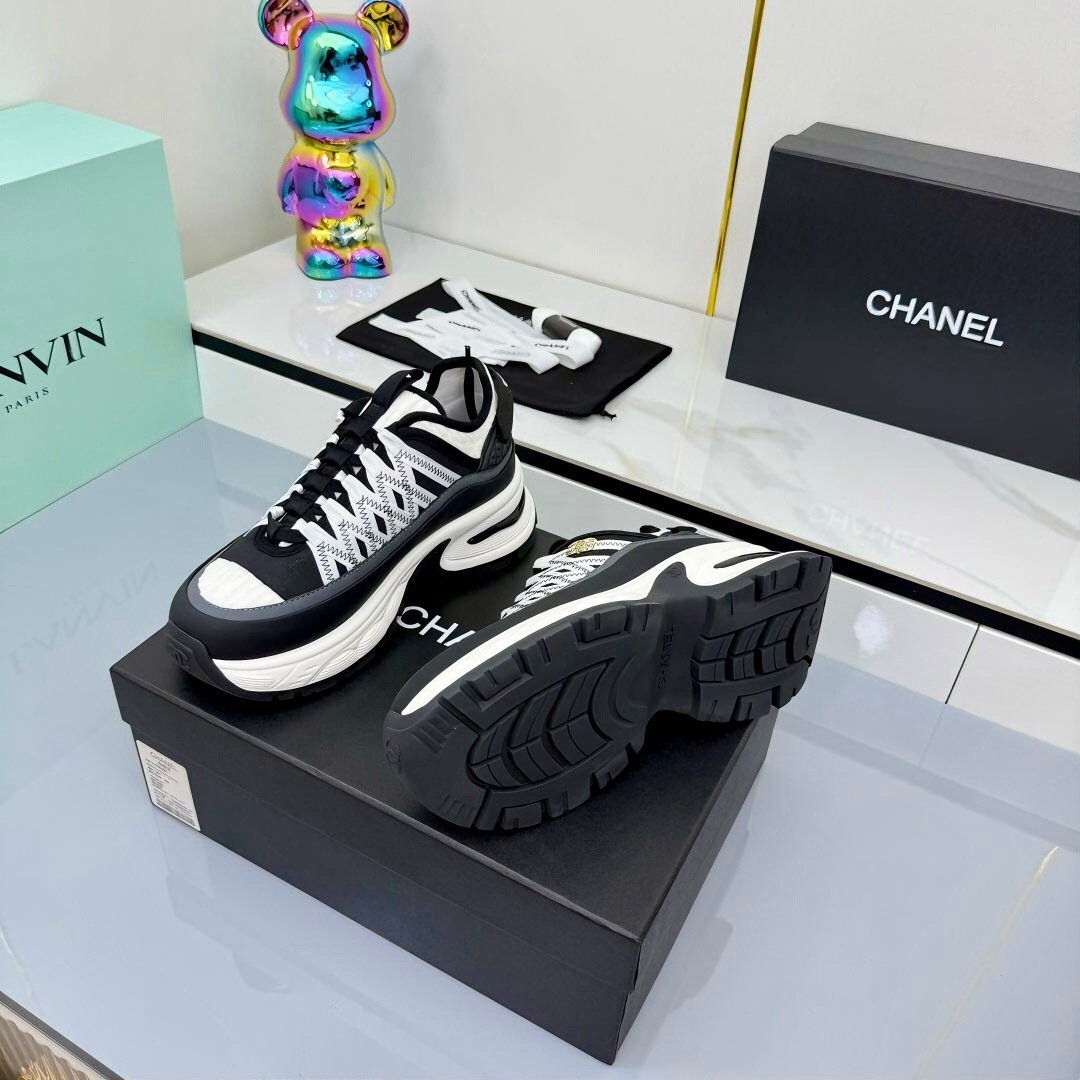 Chanel 2025/SS Panda Loafers Casual Sneakers - LY00360