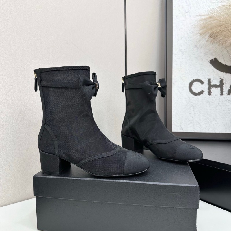 Chanel 2025 SS Classic Bow Ankle Boots - LY00