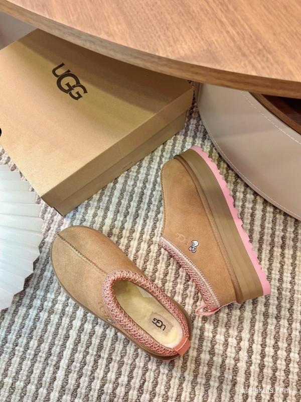 UGG Tazz Platform Wool Slipper Boots - MJ00230