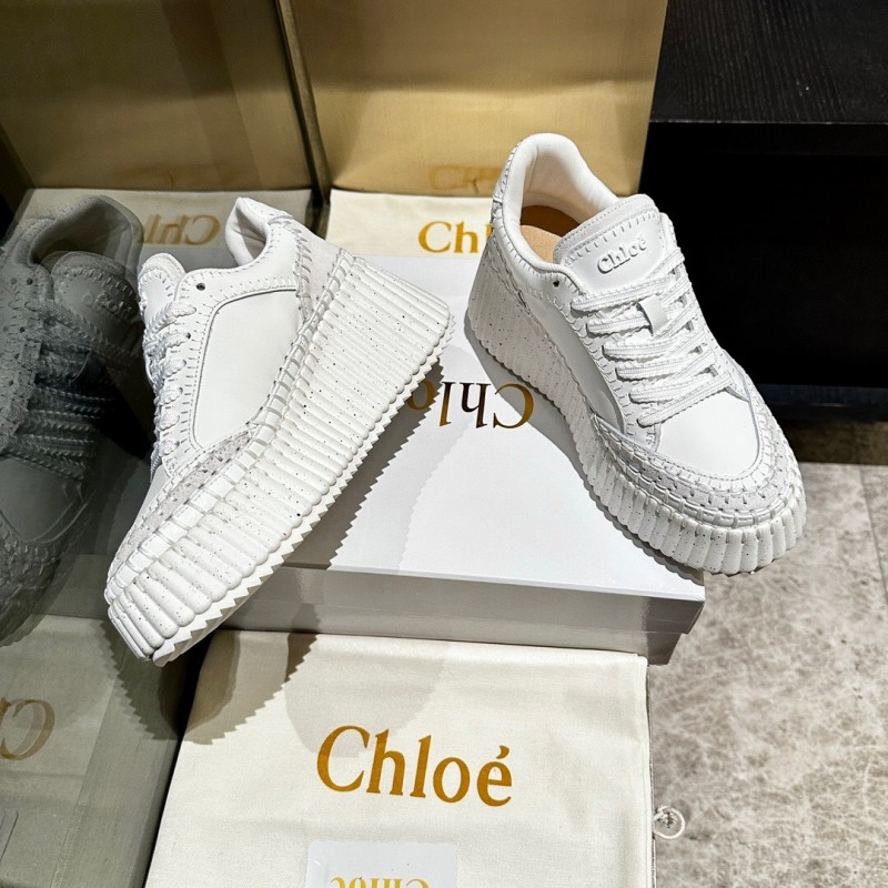 Chloe 2025 SS Hand-Stitched Mark Line Casual Shoes - LY00350