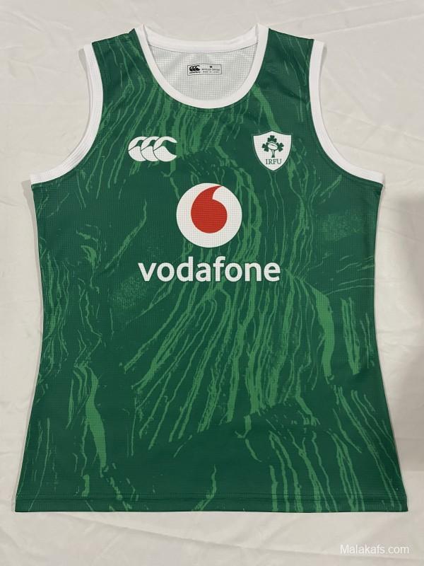 2026 Ireland Green with Abstract Brushstroke Pattern Sleeveless Jersey