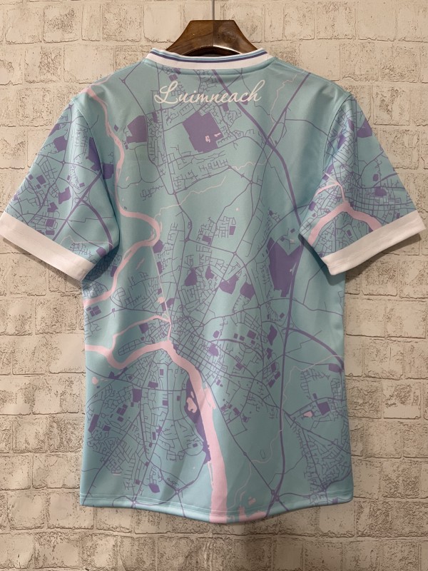 25/26 Limerick GAA Light Blue with Purple Map Design Away Jersey