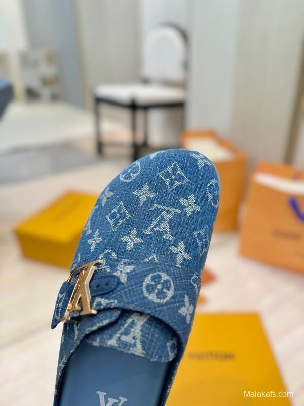 Louis Vuitton 2025 SS Monogram Sandals Couple Edition Lazy Style - KFY00291