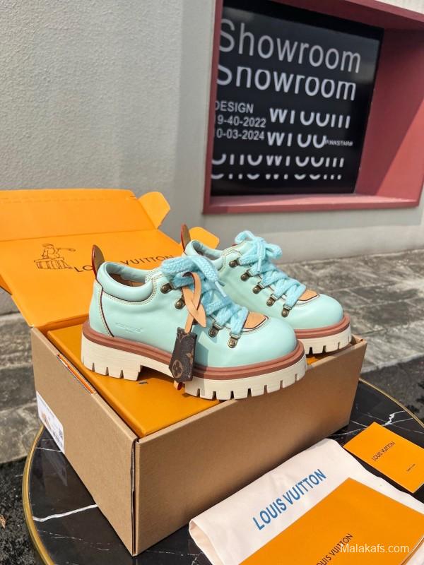 Louis Vuitton REMIX Lace-Up Derby Hiking Shoes - LY00340