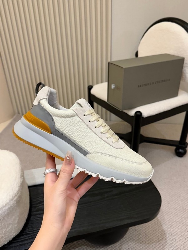 Brunello Cucinelli Casual Sneakers with Seasonal Colors and Leather Lining - KFY00320