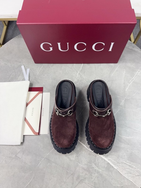 Gucci GG Platform Loafers with Lug Sole - KFY00280