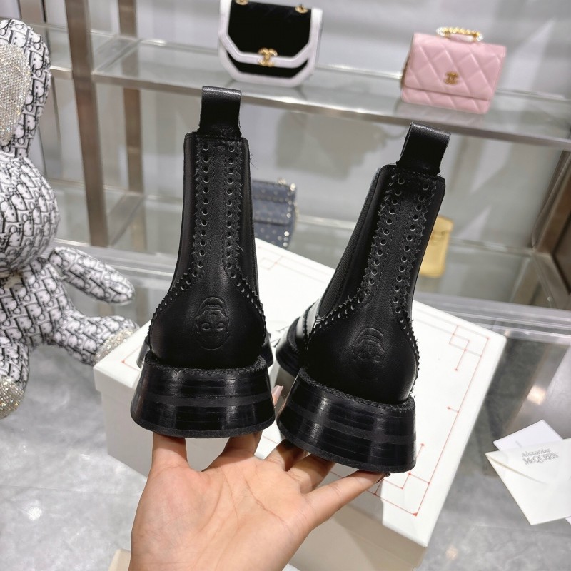 Alexander McQUEEN 2025 SS Retro Chelsea Ankle Boots - KFY00340/KFY00350