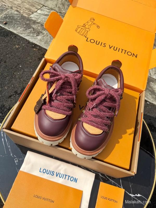 Louis Vuitton Remix Lace-Up Derby Hiking Shoes - LY00340