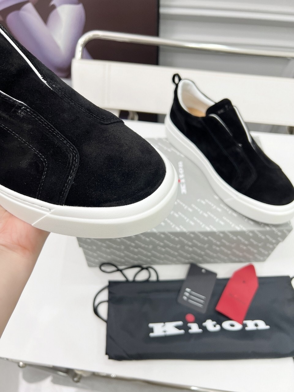 Kiton 2025/SS Slip-On Casual Men's Shoes - KFY00320