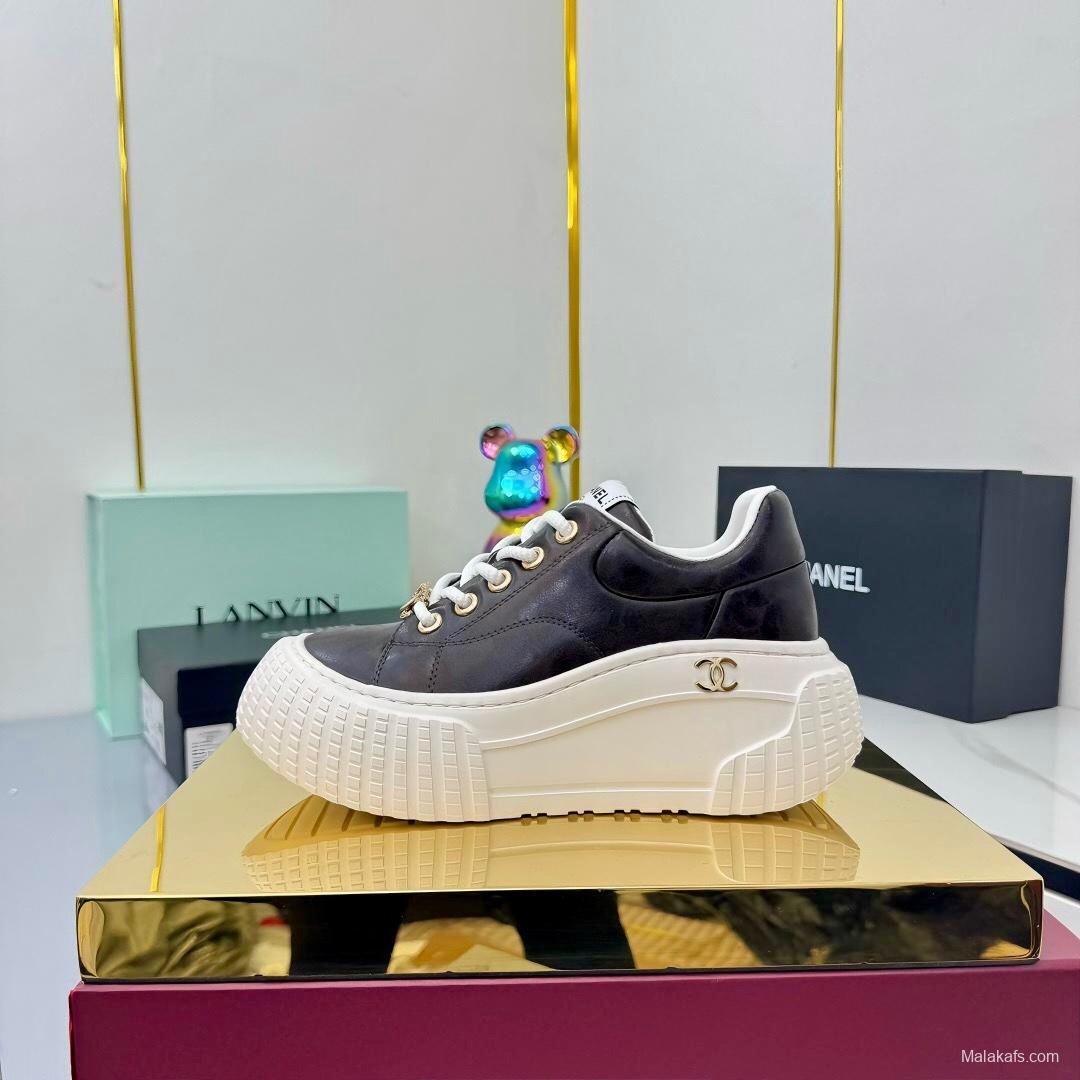 Chanel 2025 SS Panda Loafers Bread Shoes Original Calfskin - LY00330