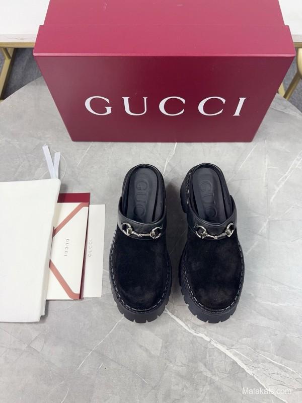 Gucci Double GG Platform Loafers - KFY00280