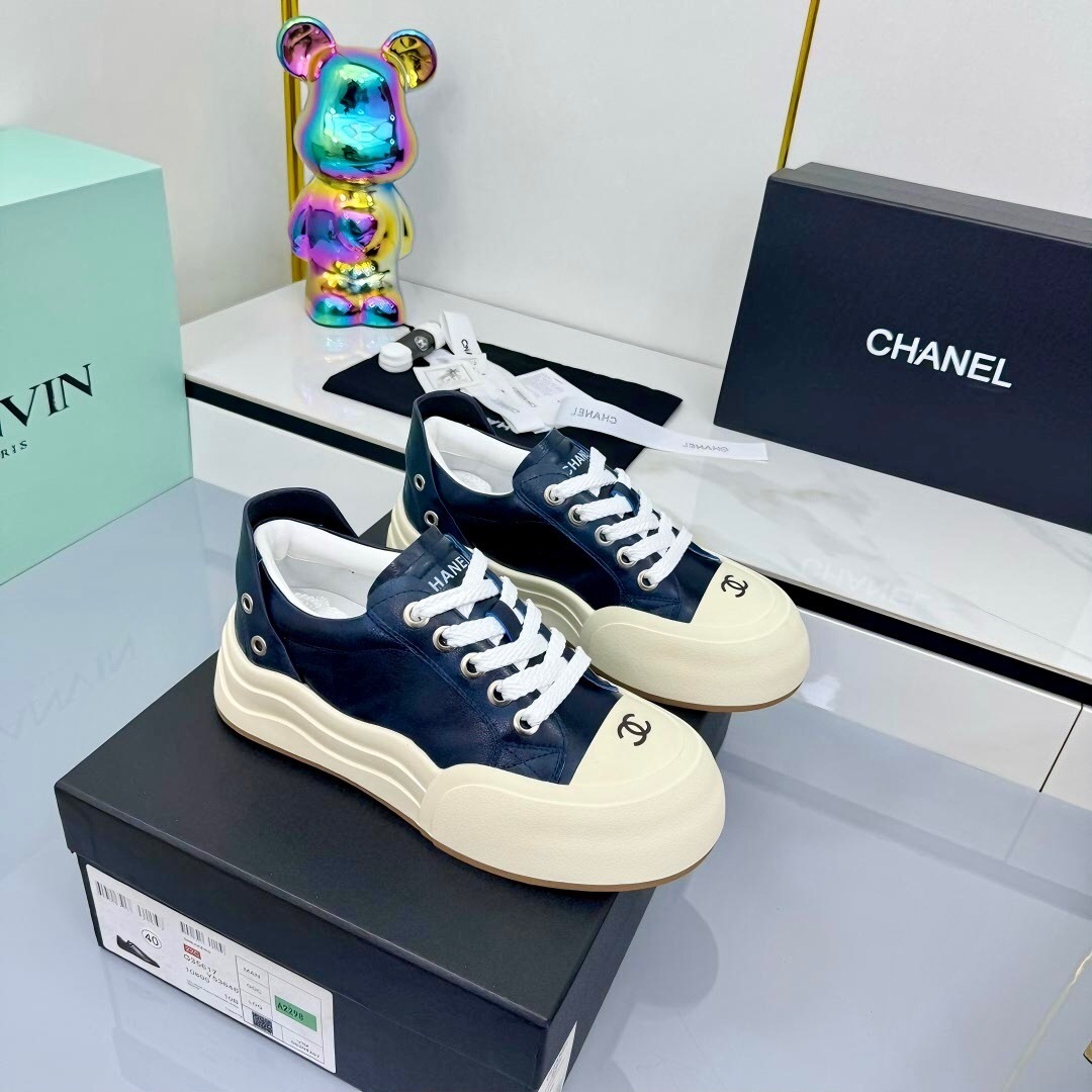 Chanel 2025 SS Panda Loafers Bread Shoes Original Calfskin - LY00320