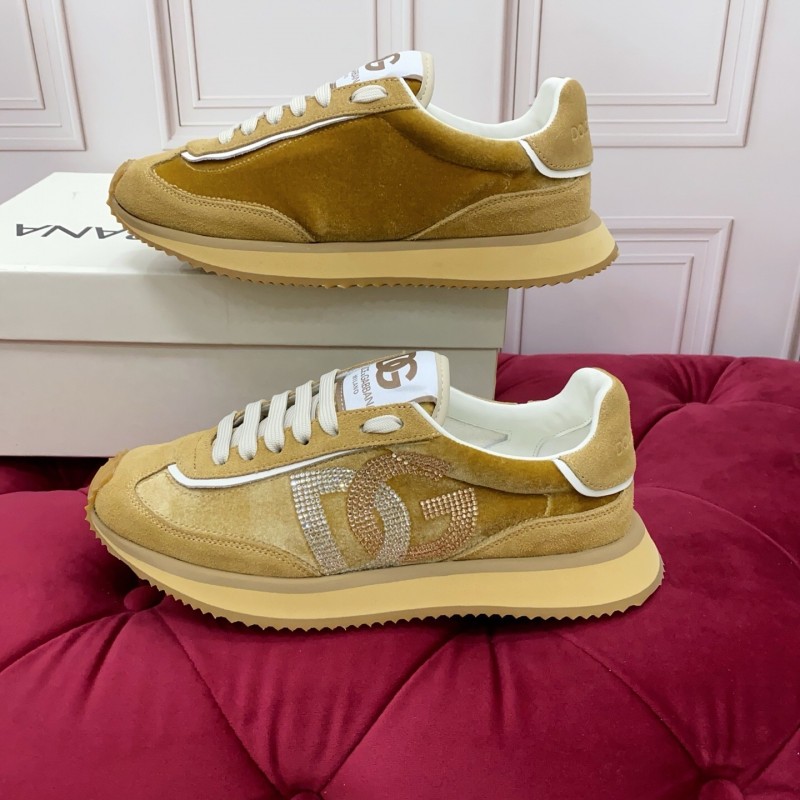 Dolce & Gabbana 2025 SS New Collection Luxury Embroidered Logo Sneakers - AS00300