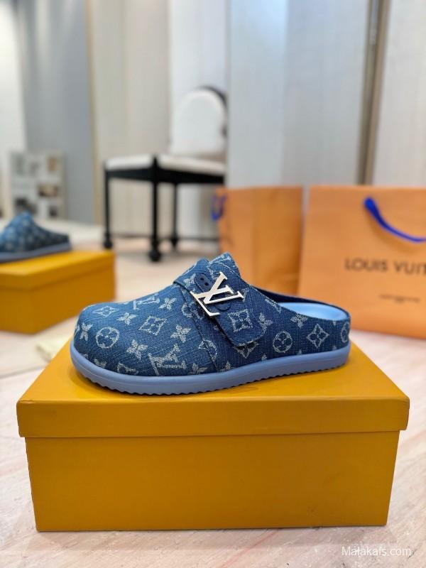 Louis Vuitton 2025 SS Monogram Sandals Couple Edition Lazy Style - KFY00291