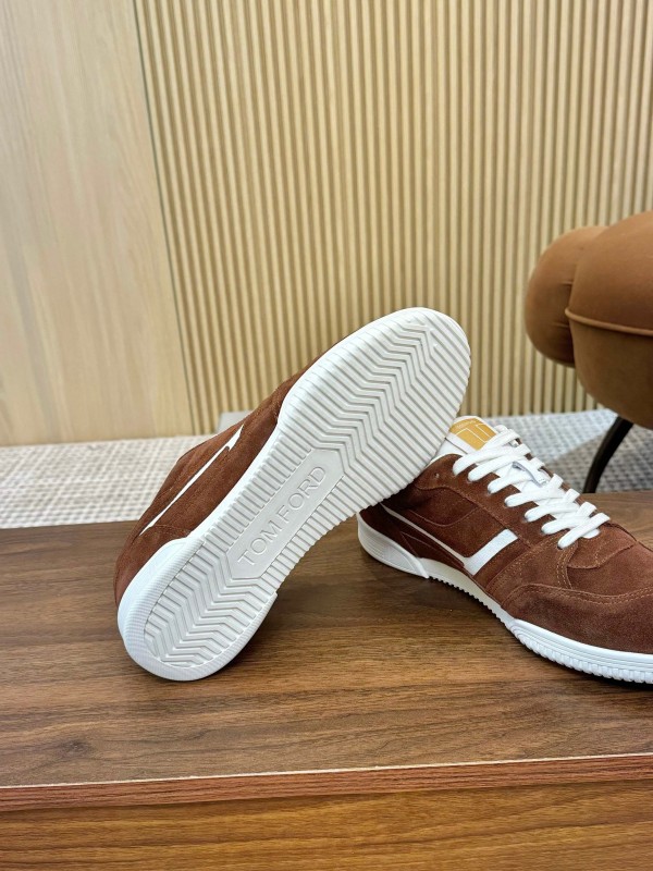 TOM FORD 2025 SS Casual Shoes with Classic Color Blocking and Imported Leather Insole - AS00350