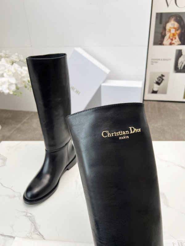 Dior 2025 SS Retro British Style Brogue New Knight Boots - LY00460