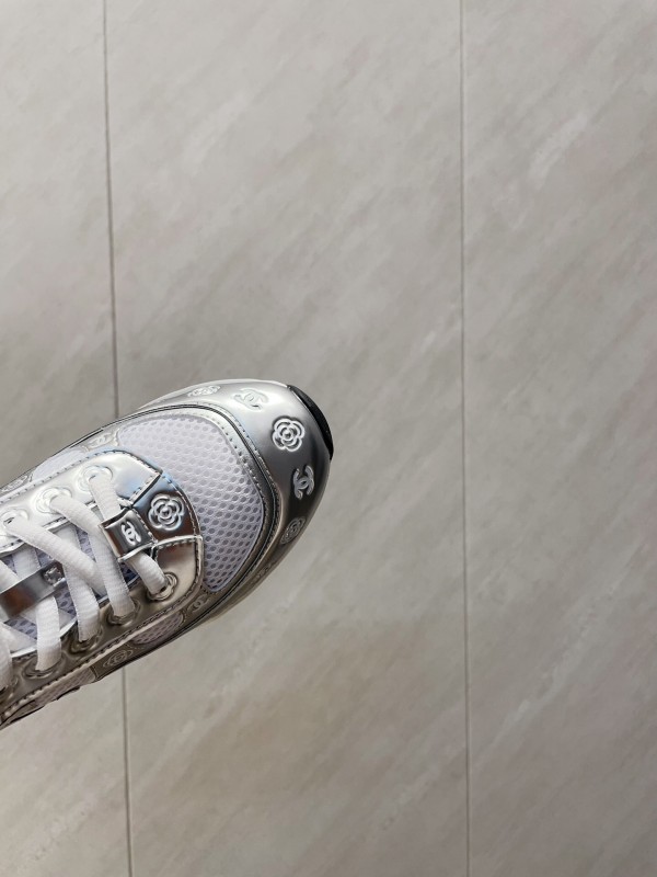 Chanel Silver Horn King II Casual Series Sports Shoes - KFY00330