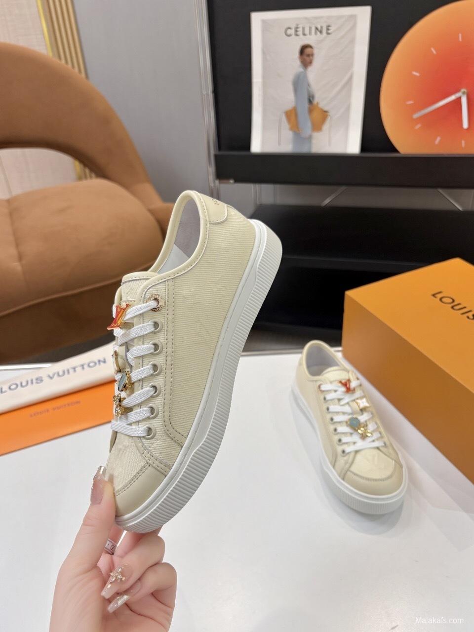 Louis Vuitton Lagoon Series Thick Sole Denim Monogram Skate Sneakers - AS00300