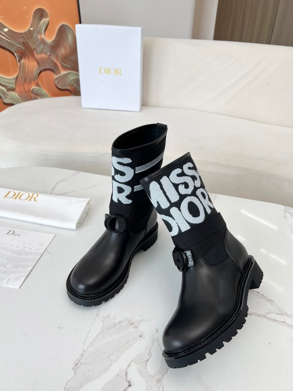 Dior 2025/SS Autumn Winter Boots Retro Work Boots Slip-On - LY00320