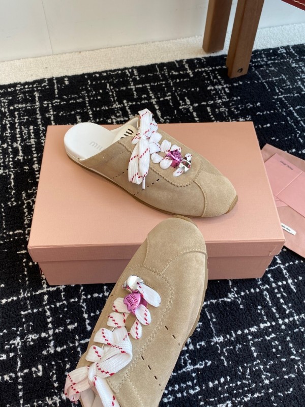 MiuMiu 2025 SS Slip-On Trainer Casual Shoe - KFY00295