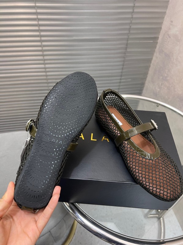ALAIA 2025/SS New Color Mesh Flat Sandals Slippers - KFY00270