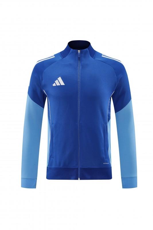 2025 Adidas Colorful Blue Full Zipper Jacket+Long Pants