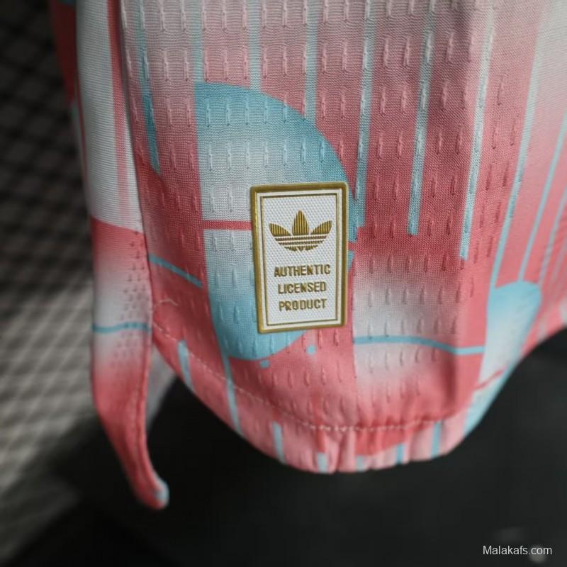 2026 Player Version Belgium Away White Pink Jersey