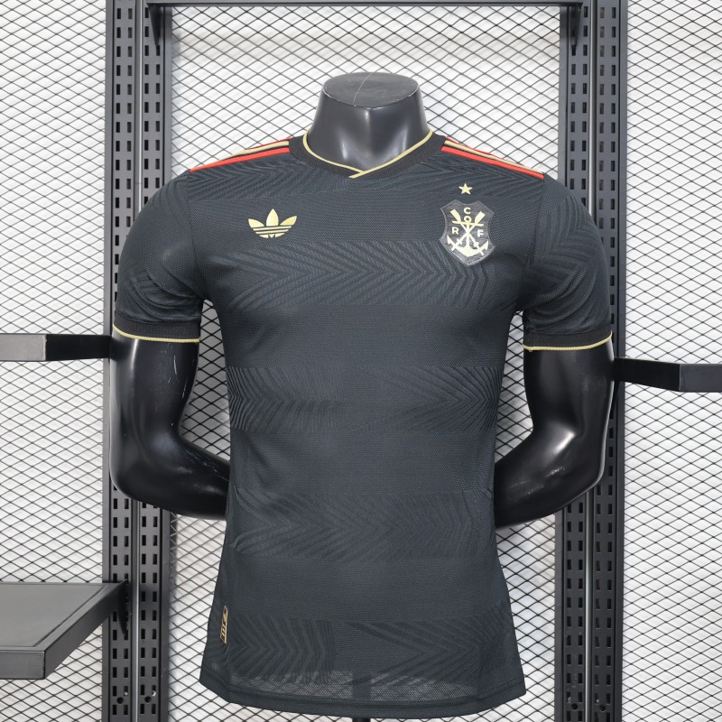 25/26 Player Version  Flamengo Away Black Jersey
