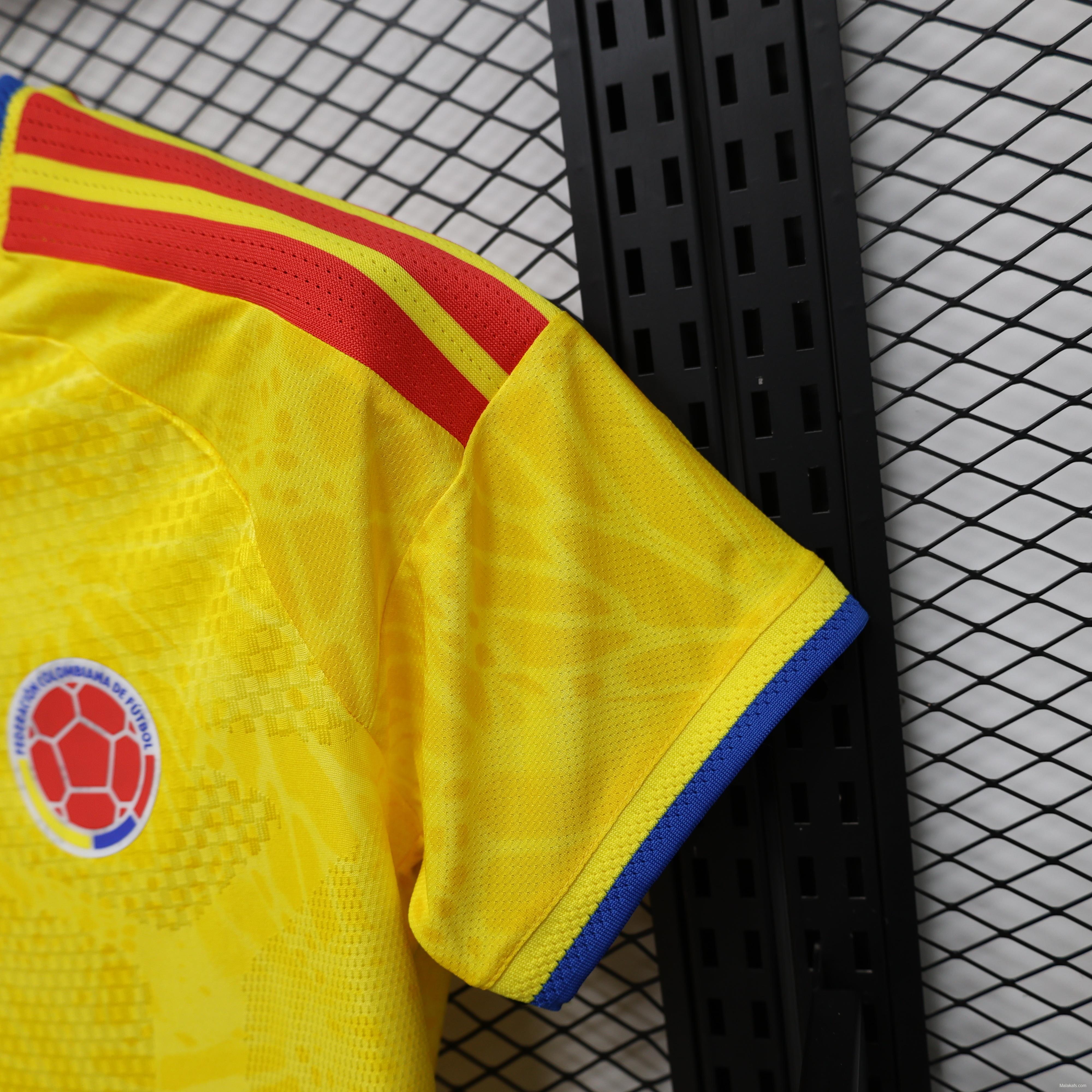 Player Version 2026 Colombia Women Yellow Home Jersey