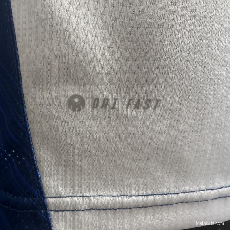 Player Version 25/26 CF Pachuca White & Blue Vertical Stripes Home Jersey