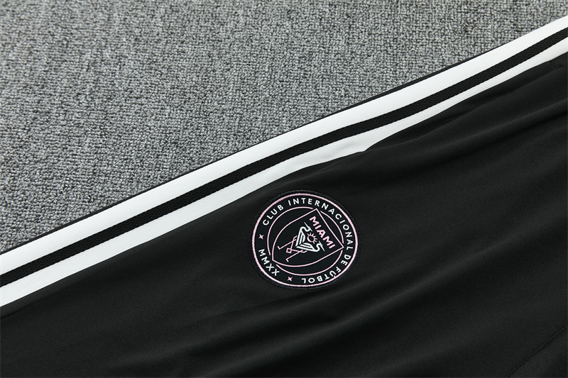2026 Inter Miami CF Black & White Half Zipper Jacket Tracksuit + Long Pants