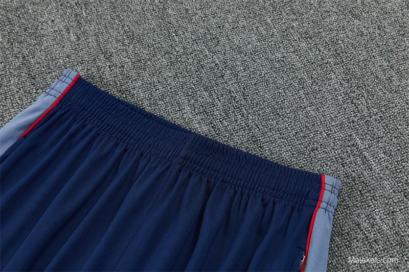 2026 England Navy Blue  Half Zipper Jacket Tracksuit + Long Pants (Nike)